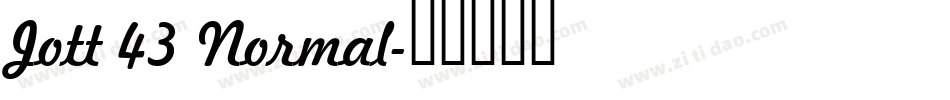 Jott 43 Normal字体转换